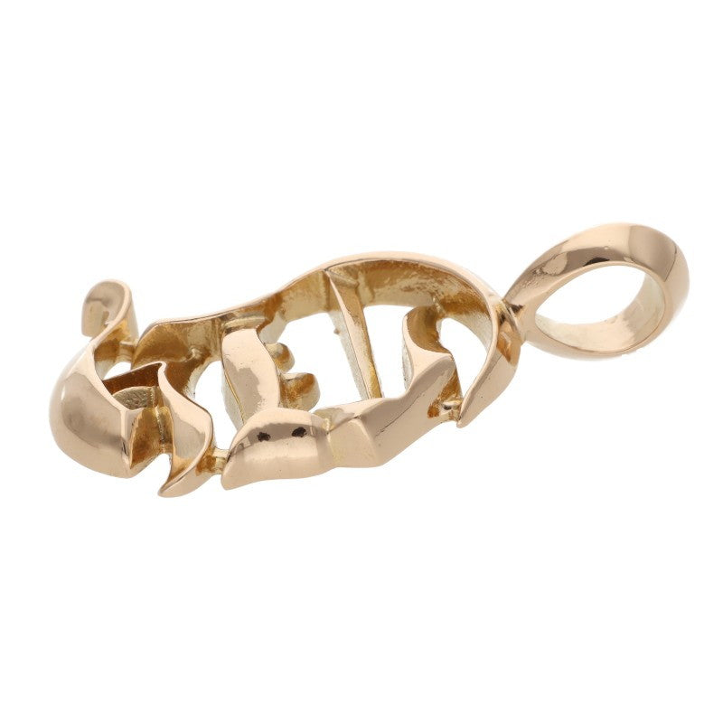 Chrome Hearts 22K CH Logo Gold Pendant