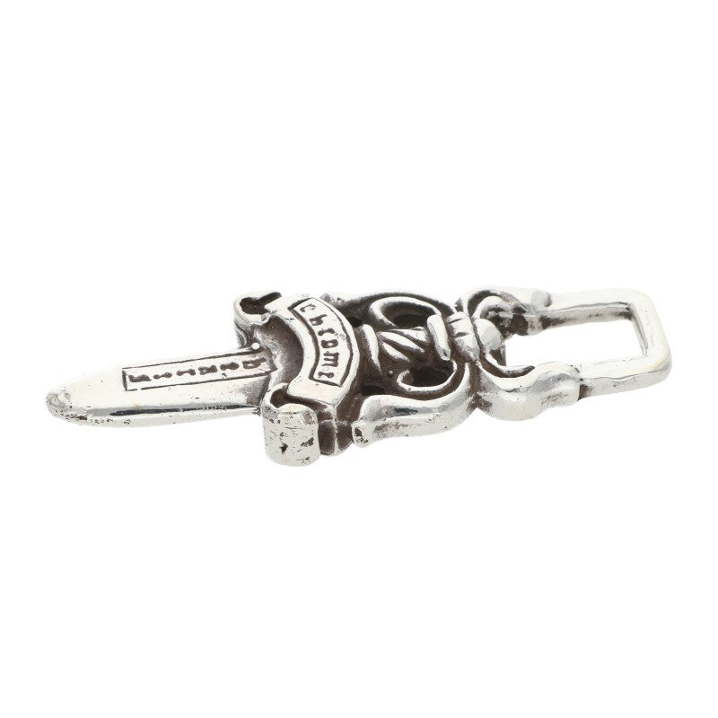 Chrome Hearts Dagger Charm Necklace Silver