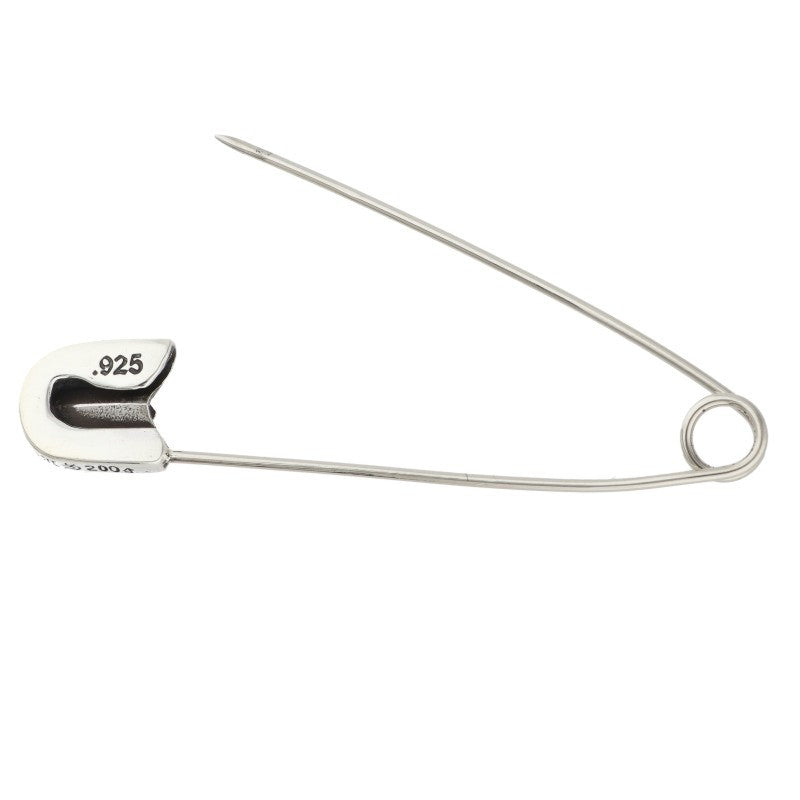 Chrome Hearts Large Safety Pin 1-Diamond Silver Necklace