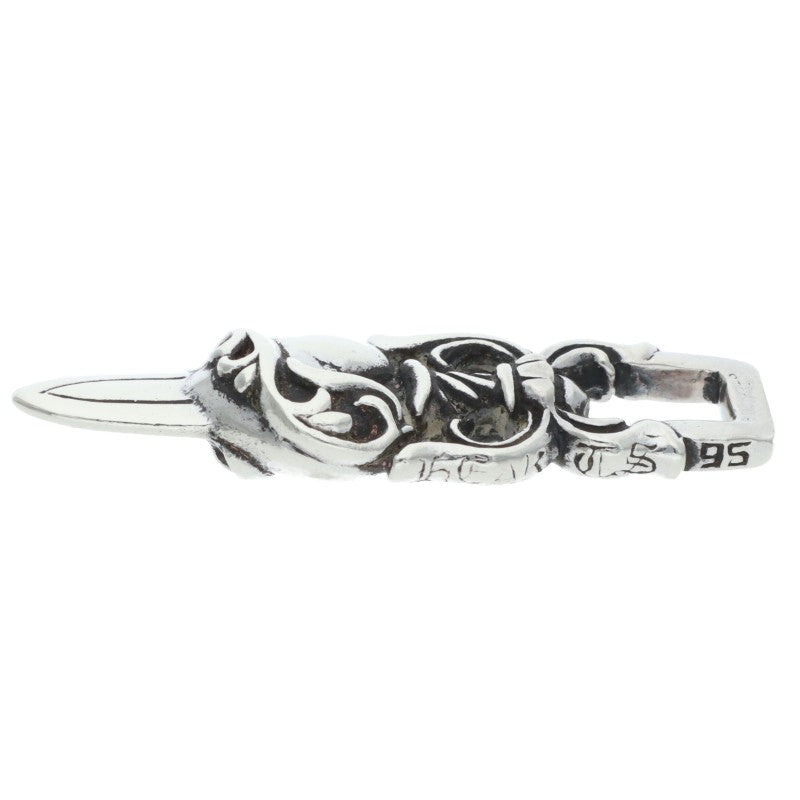 Chrome Hearts Dagger Heart Sterling Silver Necklace