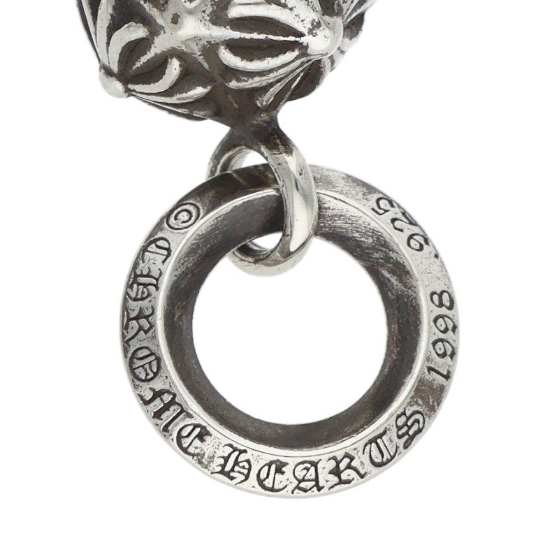 Chrome Hearts Pyramid Plus Ball Pendant Silver