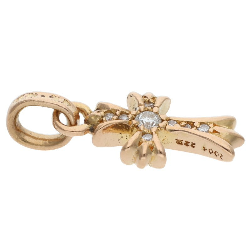 Chrome Hearts 22K Baby Fat Pave Diamond Gold Charm