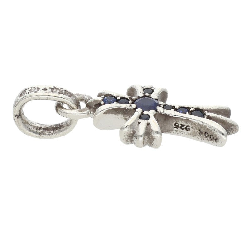 Chrome Hearts Baby Fat Pave Sapphire Silver Charm
