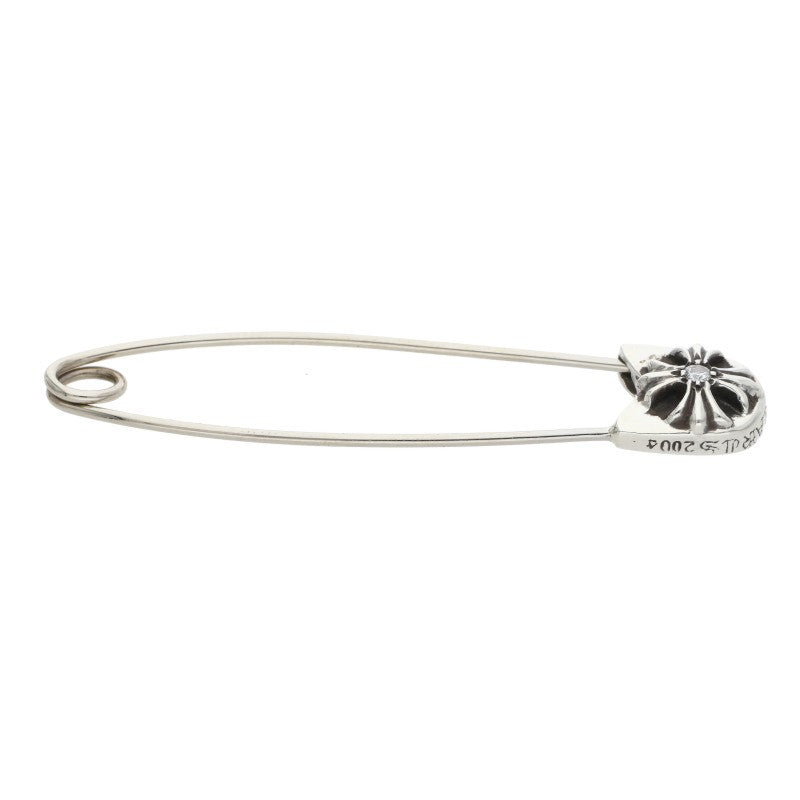 Chrome Hearts Large Safety Pin 1-Diamond Pendant