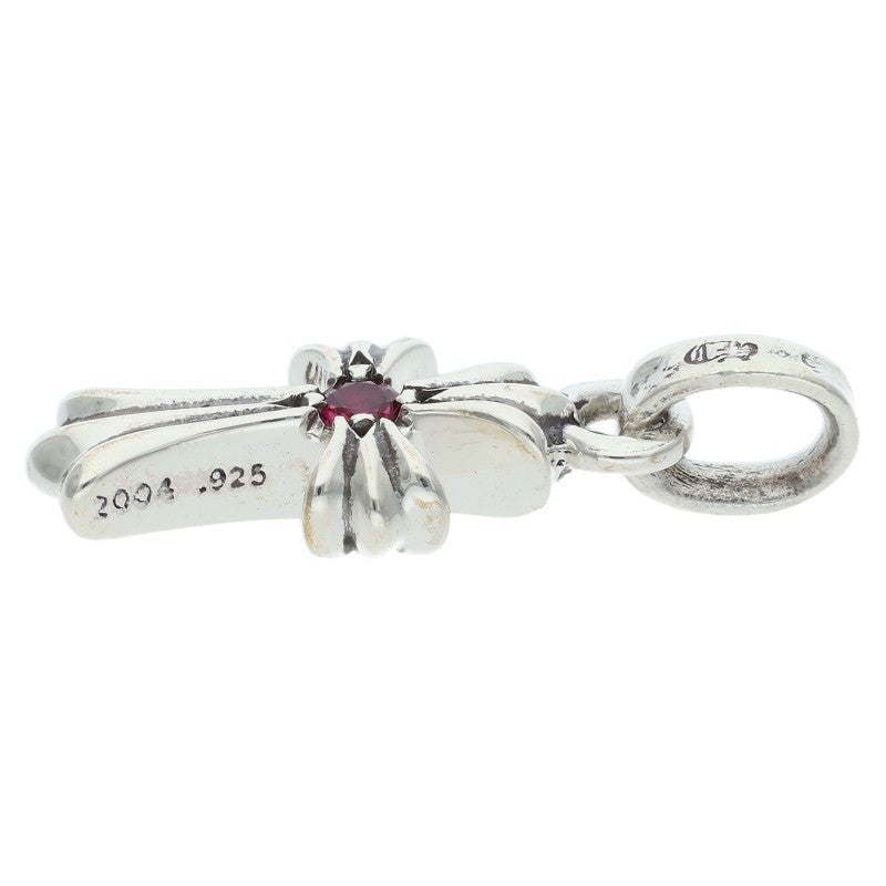 Chrome Hearts CRS BBYFAT 1 Ruby Charm Silver Pendant