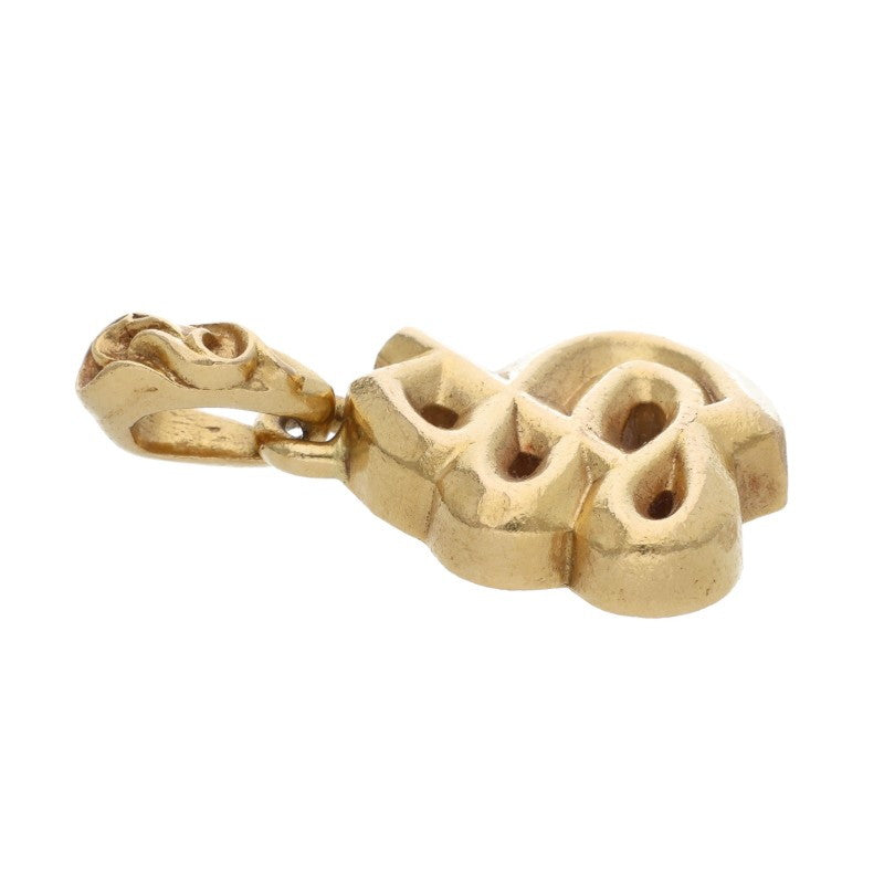 Chrome Hearts 22K Yellow Gold S Initial Alphabet Charm