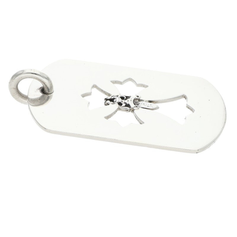 Chrome Hearts D TAG LRG CROSS DAGG Necklace Silver