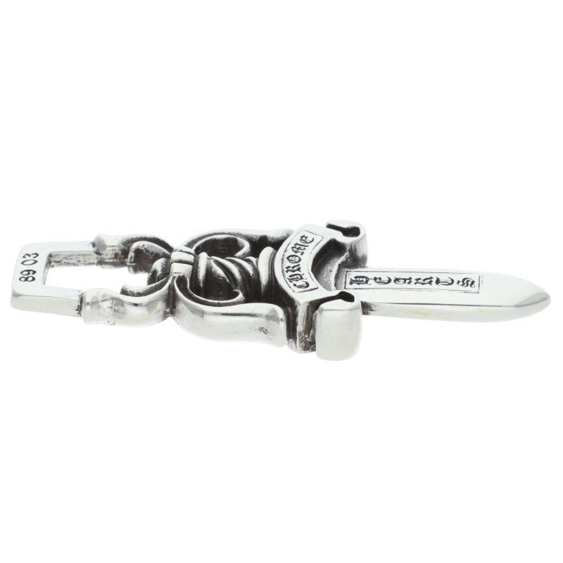 Chrome Hearts #10 Dagger Silver Pendant Necklace