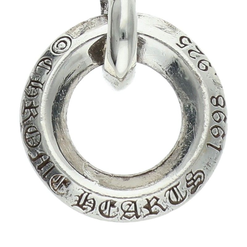Chrome Hearts Tiny CH Cross Necklace Charm Silver