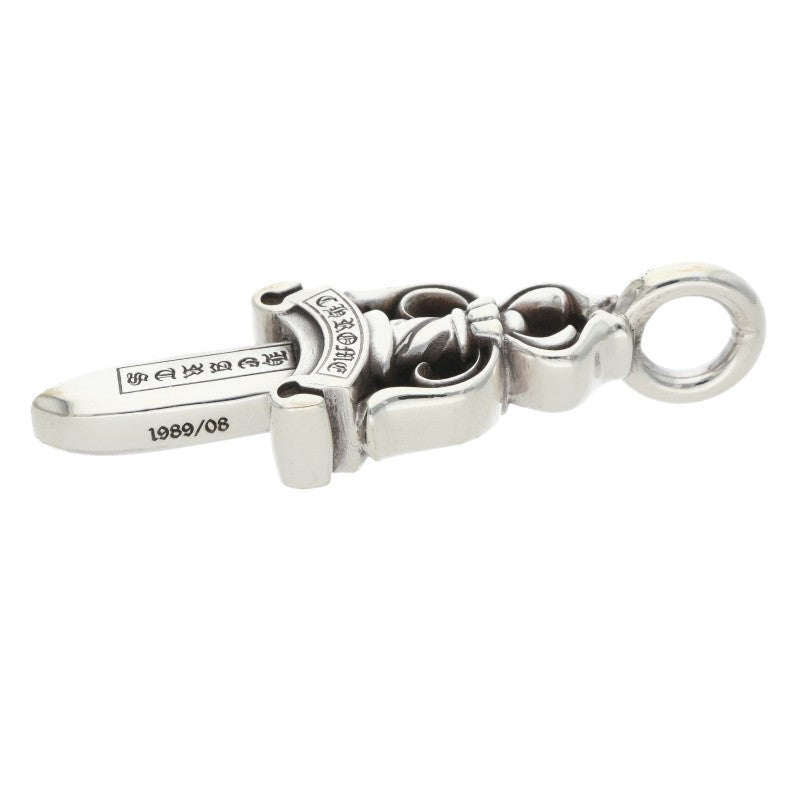 Chrome Hearts Double Dagger Pendant Silver Necklace