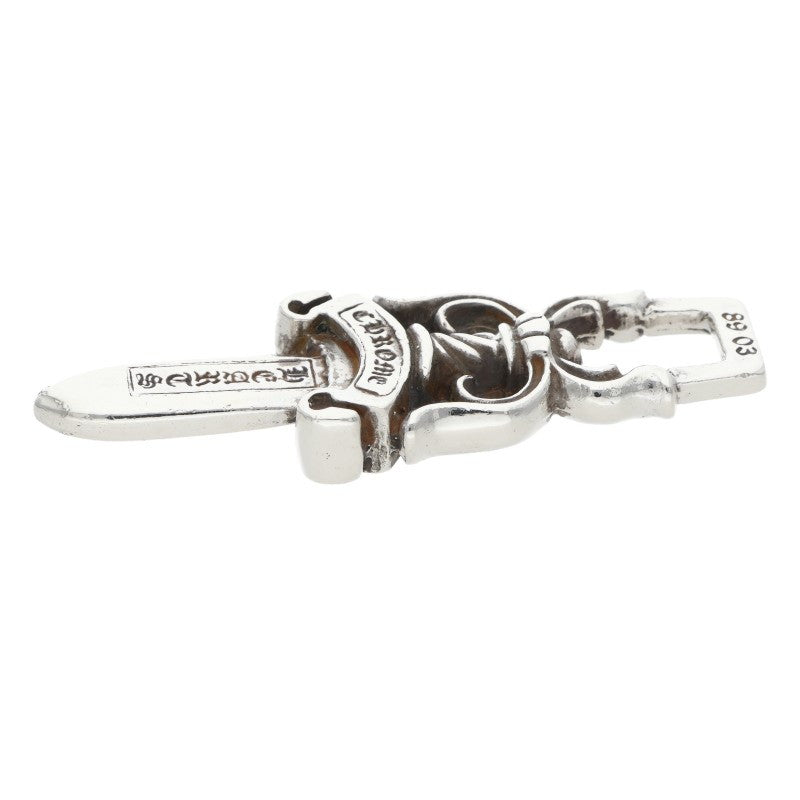 Chrome Hearts #10 Dagger Silver Pendant Necklace