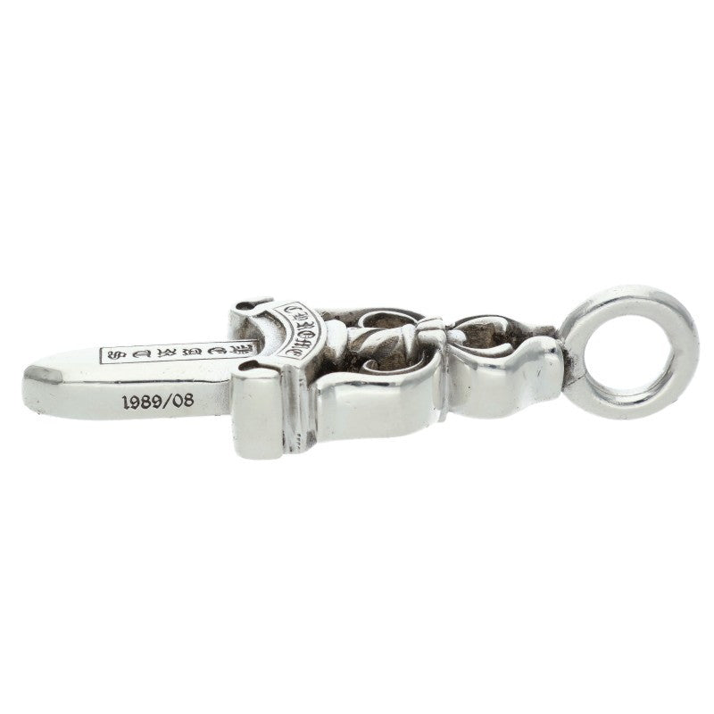 Chrome Hearts Double Dagger Pendant Silver Necklace