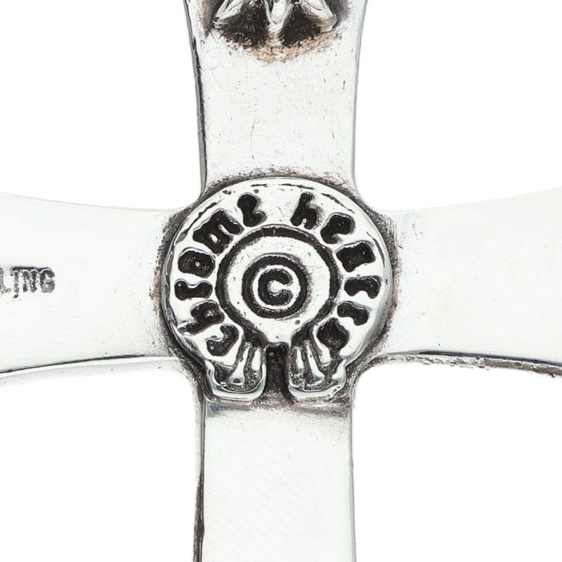 Chrome Hearts Large CH Cross Silver Necklace Pendant