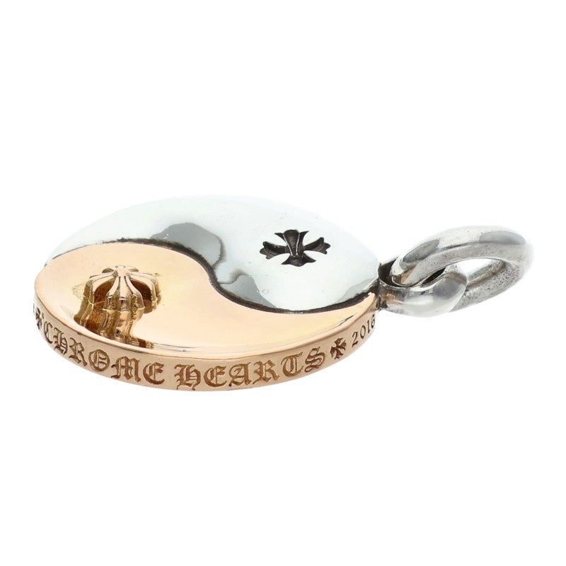 Chrome Hearts YIN YANG MD Silver Gold Combo Pendant