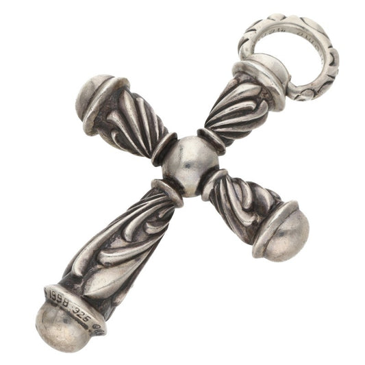 Chrome Hearts CAMPANA CROSS LG Silver Pendant