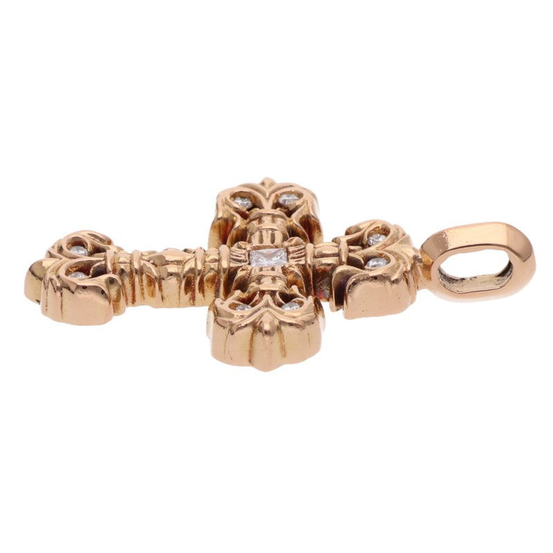 Chrome Hearts 22K Tiny Filigree Pave Diamond Charm