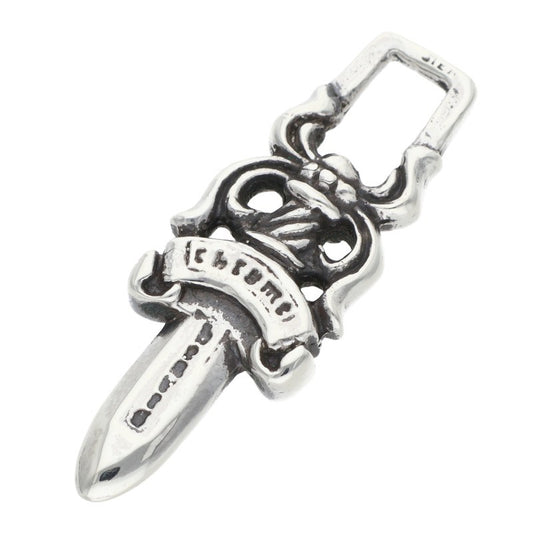 Chrome Hearts #5 Dagger ZIP1 Charm Old Silver