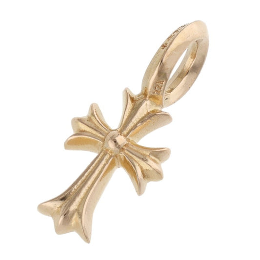 STACK CH CROSS 22K V2 Cross Stack Charm Yellow Gold
