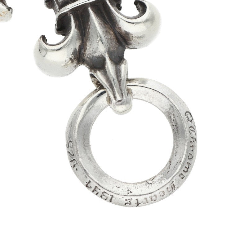 Chrome Hearts BS Fluier Fleur Cross Silver Pendant