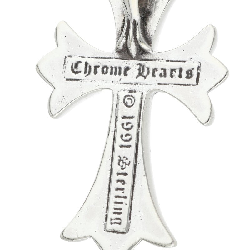 Chrome Hearts Small CH Cross Sterling Silver Necklace Top