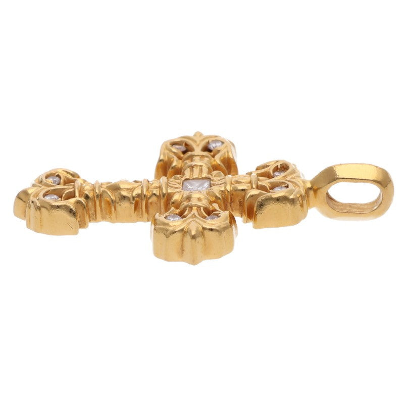 Chrome Hearts 22K Tiny Filigree Pave Diamond Charm Multi