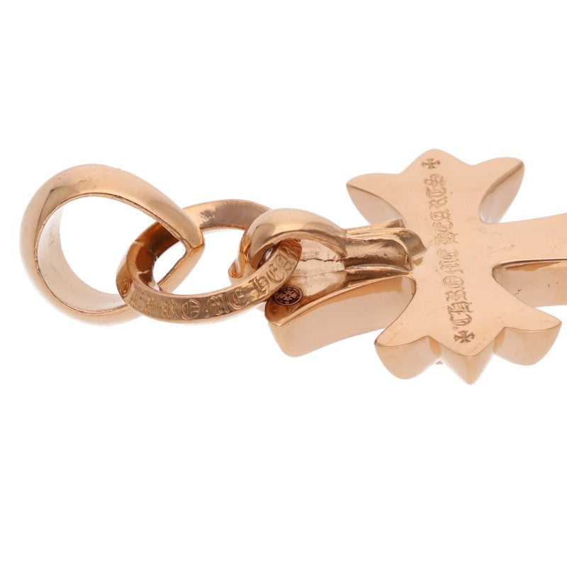 Chrome Hearts 22K Small CH Cross Heart Pave Diamond Pendant