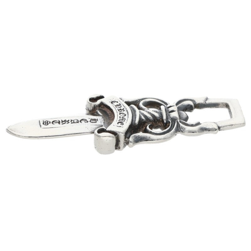 Chrome Hearts #10 Dagger Silver Pendant Necklace