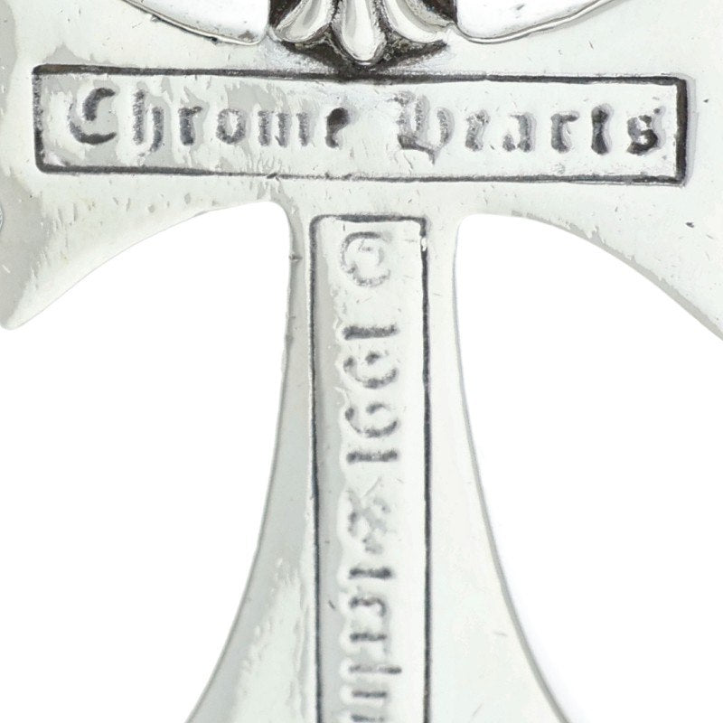 Chrome Hearts Small CH Cross W Bale Sterling Necklace Top