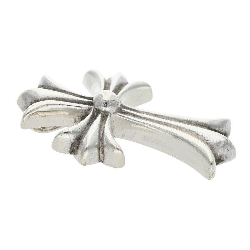 Chrome Hearts Small CH Cross Sterling Silver Necklace Top