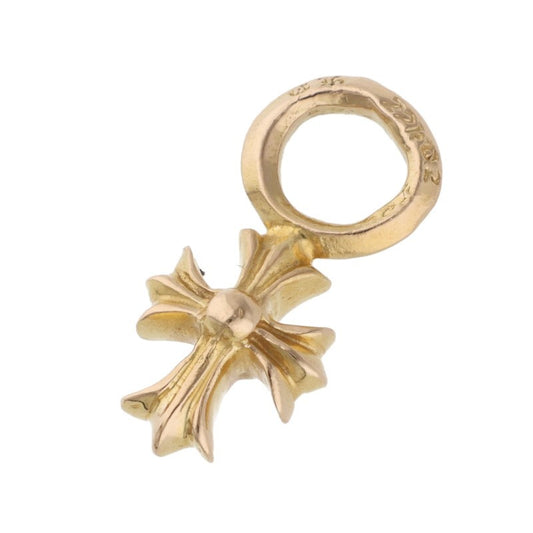 Chrome Hearts 22K CH Cross Stack Charm Yellow Gold