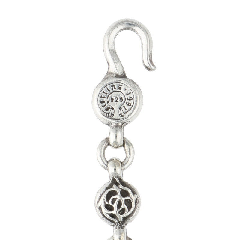 Chrome Hearts NO1 Floral Ball Silver Bracelet