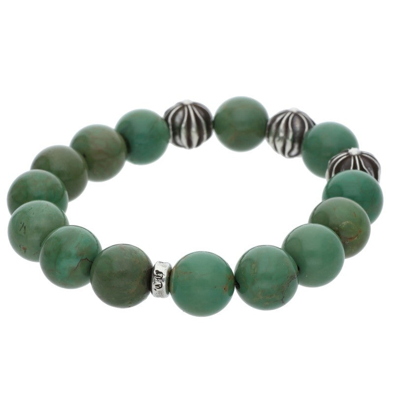 Chrome Hearts Sterling Silver 12mm Turquoise