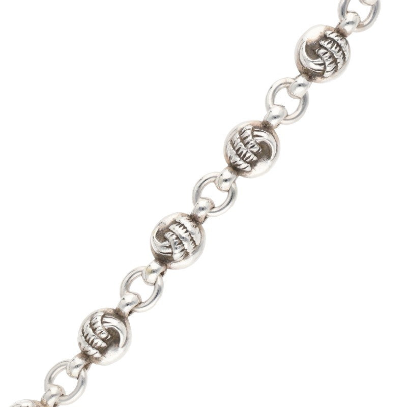 Chrome Hearts #1 Crow Ball Silver Bracelet Size ONE SIZE