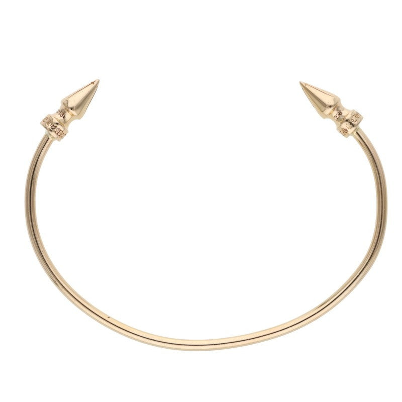 Chrome Hearts 22k Spike Cuff Gold Bangle