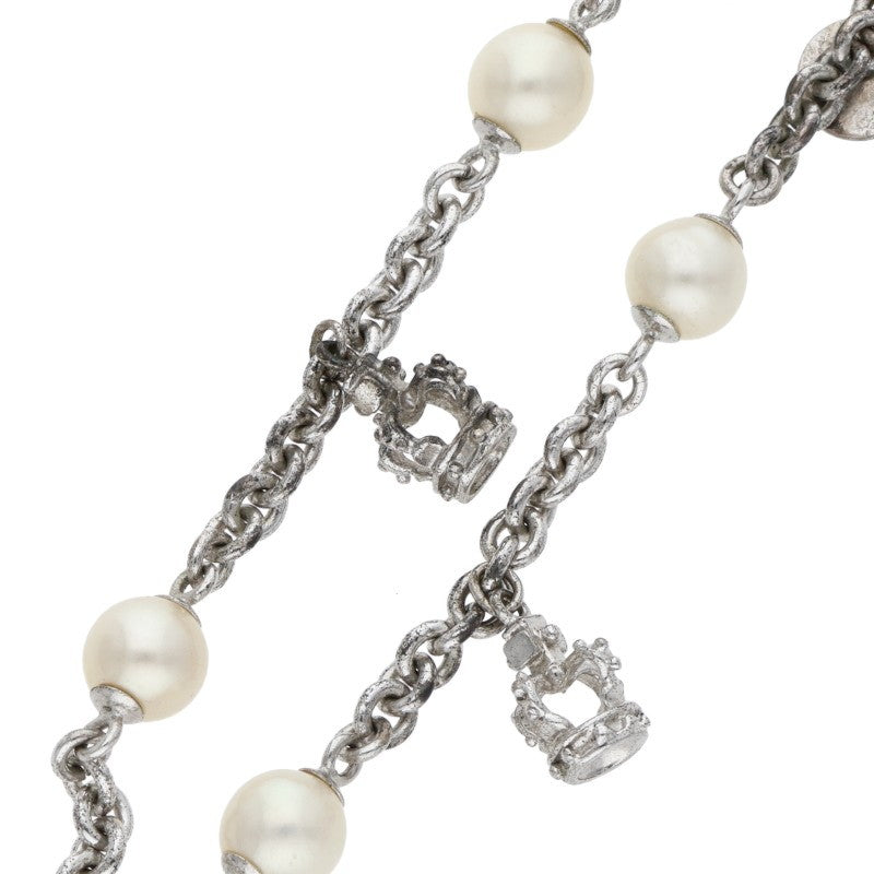 JustinDavis Pearl Crown Motif Bracelet Size ONE SIZE