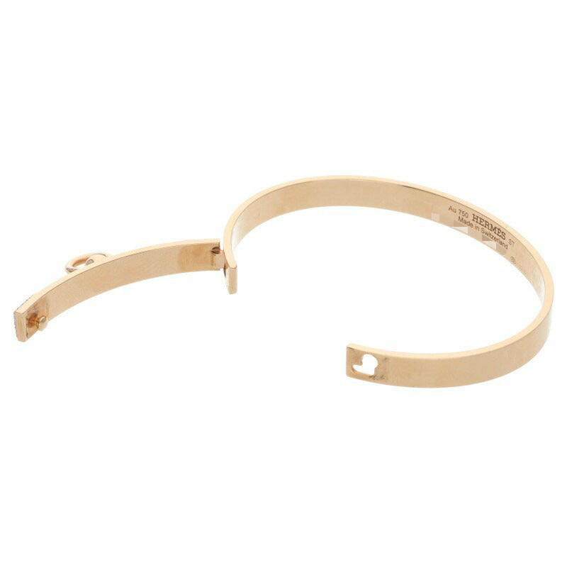 HERMES Collier de Chien K18PG Diamond Bracelet Size ONE SIZE
