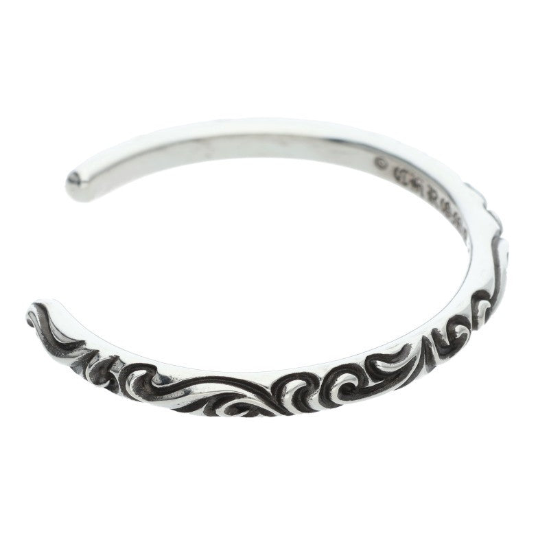 Chrome Hearts Scroll Band Silver Bracelet