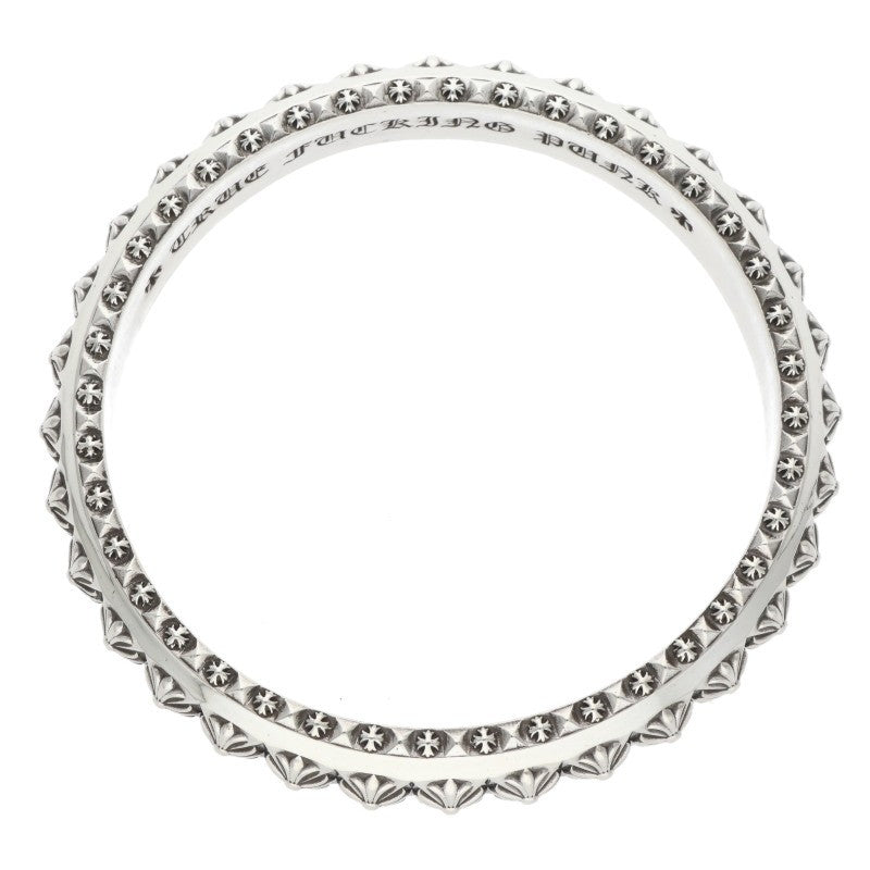 Chrome Hearts Beat Punk Silver Bangle