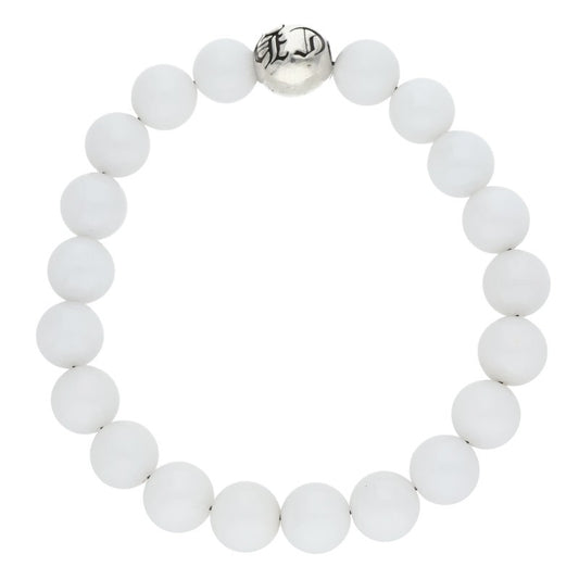 Chrome Hearts 10mm White Silver Bead Bracelet Size ONE SIZE