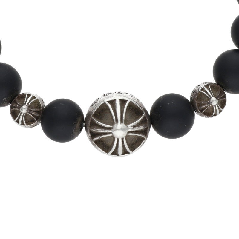 Chrome Hearts 8mm Black Onyx Bead Bracelet Size ONE SIZE