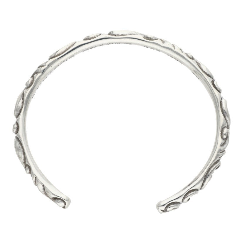 Chrome Hearts BANGLE SCROLL Silver Bangle 925 Size ONE SIZE
