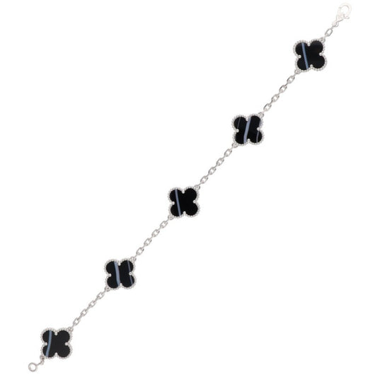VANCLEEF & ARPELS Vintage Alhambra 5P Onyx Size ONE SIZE