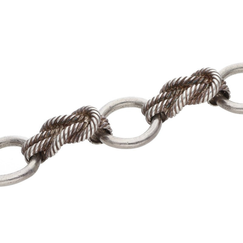 HERMES Audierne Silver Bracelet Size ONE SIZE
