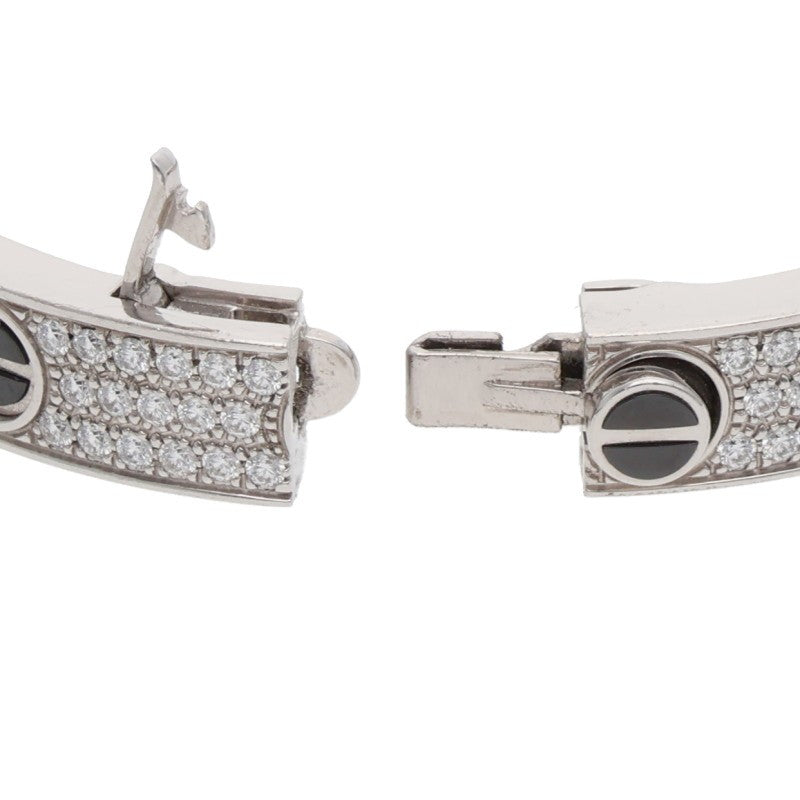 Cartier LOVE BRACELET K18WG Ceramic Pave Size ONE SIZE