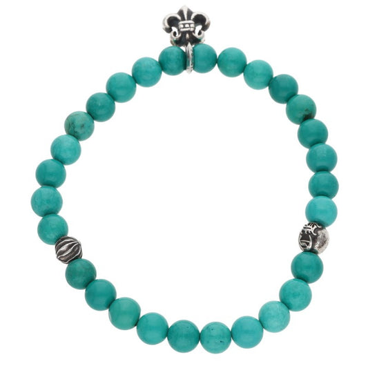 Chrome Hearts 6mm Bead Bracelet Turquoise Size ONE SIZE