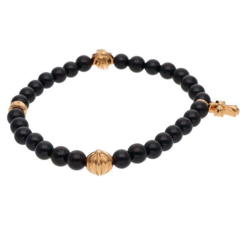Chrome Hearts 22K 6mm CH Cross Bead Bracelet Size ONE SIZE
