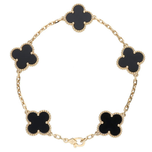 VANCLEEF & ARPELS Vintage Alhambra 5 Onyx 18K Size ONE SIZE