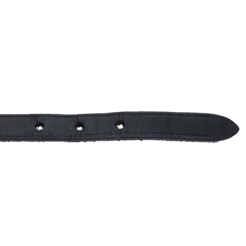HERMES Api 3 Leather Bracelet Black Silver Size ONE SIZE