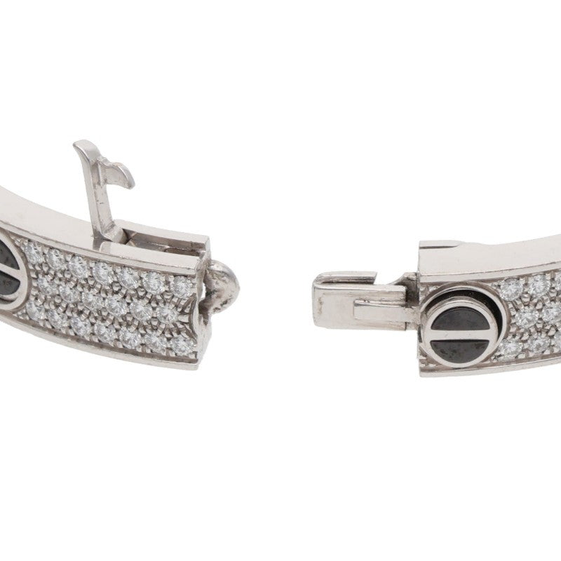 Cartier LOVE BRACELET 18K WG Ceramic Pave Size ONE Multi