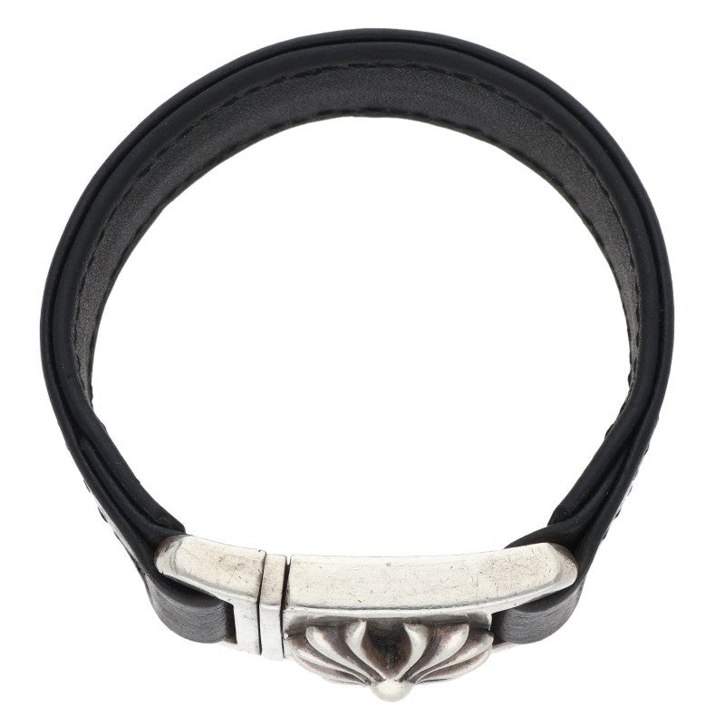 Chrome Hearts Harness Clasp Leather Silver 925 Size Multi